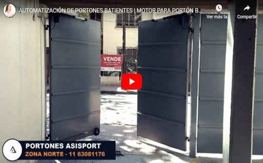 automatización porton batiente pivotante de 2 dos hojas, porton batiente de una hoja, videos, imagen, fotos. zona norte. portones batientes motor.