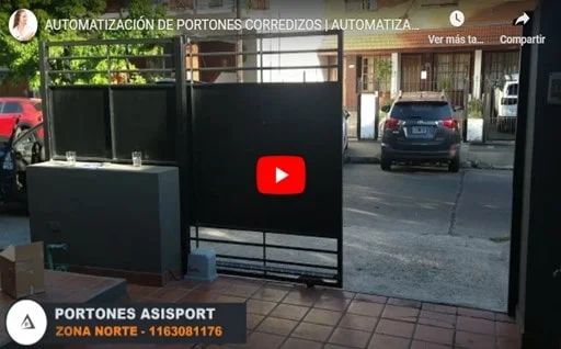 automatización portón corredizo videos, imagen, fotos. portón automatico corredizo. porton automatico corredizo. portones corredizos motor. zona norte, control remoto.